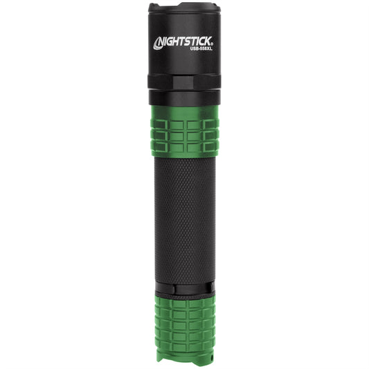 Nightstick Tactical Flashlight USB Rechargeable, Green USB-558XL-G