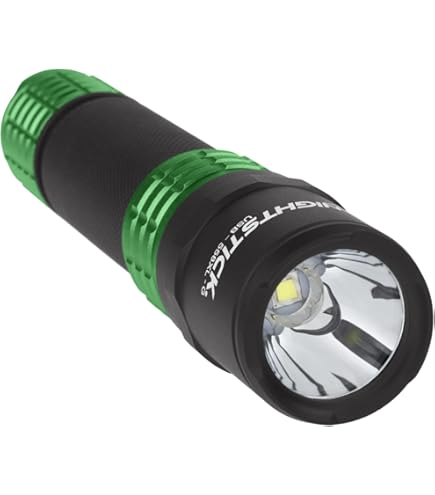 Nightstick Tactical Flashlight USB Rechargeable, Green USB-558XL-G