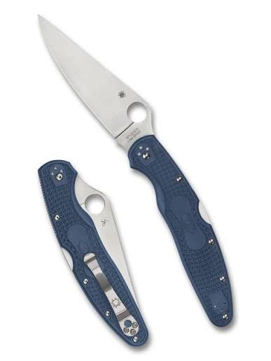 SPYDERCO - Police 4 Cobalt Blue FRN SPY27 Plain Edge