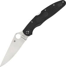 SPYDERCO - Police 4 Black FRN VG-10 Plain Edge
