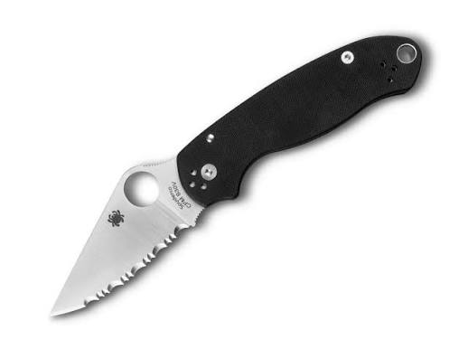 SPYDERCO - Para 3 Black G-10 S45VN Plain Edge